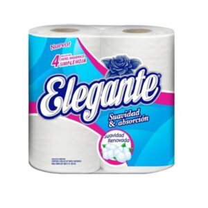 PAPEL HIGIENICO ELEGANTE  4 Uni. POR 30 METROS