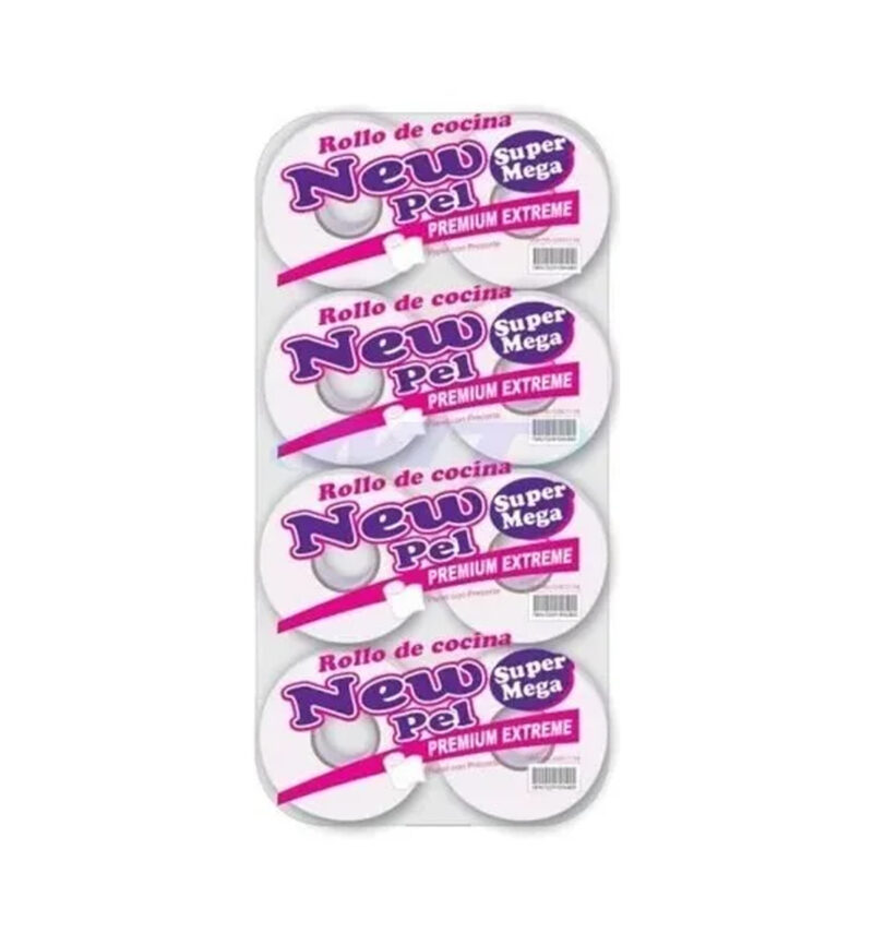 ROLLO DE COCINA NEW PEL EXTREME 8 ROLLOS