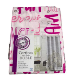CORTINA BAÑO DOBLE ESTAMPADAS