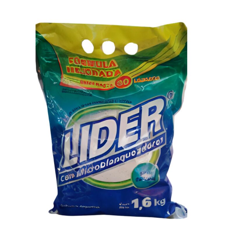 JABON EN POLVO BAJA ESPUMA LIDER 1.6KG