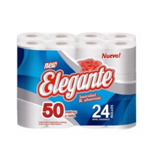 PAPEL HIGIENICO ROSA 24 ROLLOS X 50MTS