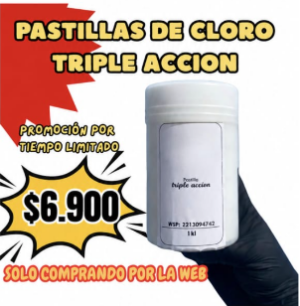 PASTILLA DE CLORO TRIPLE ACCION