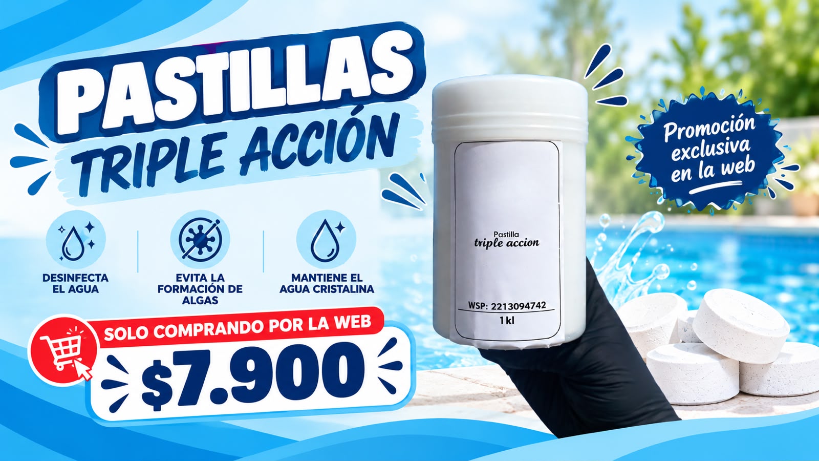 PASTILLAS TRIPLE ACCION - SOLUCIONES ECONOMICAS SRL