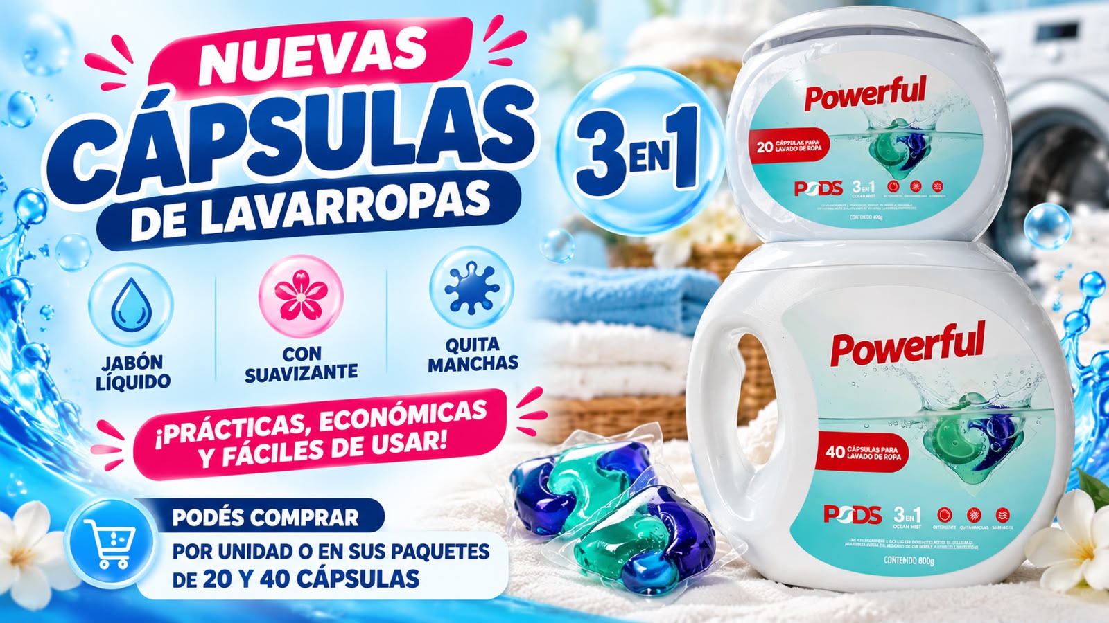 CAPSULAS DE LAVARROPAS - SOLUCIONES ECONOMICAS SRL